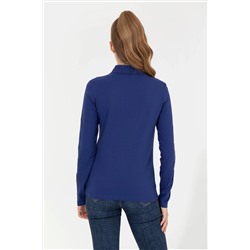 Kadın Mavi Basic Sweatshirt