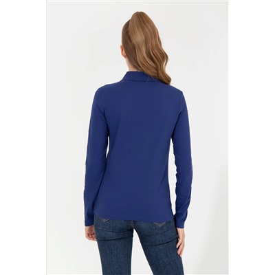 Kadın Mavi Basic Sweatshirt