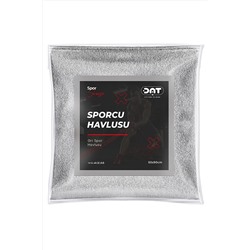 DAT35 Gri 50x90cm Sporcu Havlusu Gym Fitness Plates Boks Tenis Spor Havlusu %100 Pamuk SPORCU-HAVLUSU-001