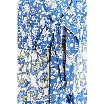 PATCHWORK PRINT PANEL DRESS