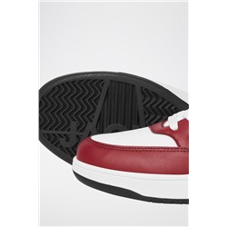Zapatillas Blanco y burdeos