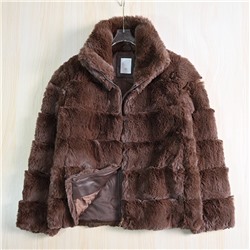 Утепленная демисезонная шубка из искусственного меха Pierr*e Cardi*n