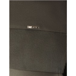 Свободный свитшот с принтом и разрезами из эластичного футера двухнитки без начеса