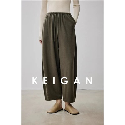 Женские повседневные свободные осенне-зимние теплые облегающие шерстяные брюки