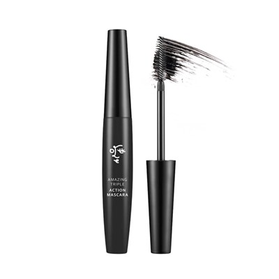 Amazing Triple Action Mascara, Черная тушь для ресниц тройного действия  (удиняет, создает объем и подкручивает без комочков)
