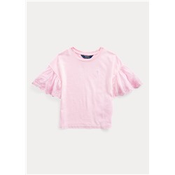 Girls 2-6x Eyelet Cotton-Modal Top