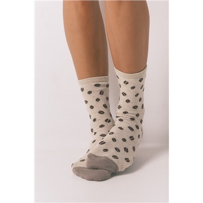 Pack 3 calcetines largos café marrón