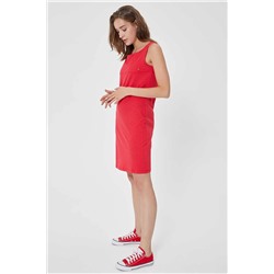 Lee Cooper Kadın Mery Baskılı Pike Elbise Kırmızı 212 LCF 244001