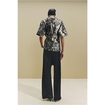 INTERLOCK METALLIC T-SHIRT