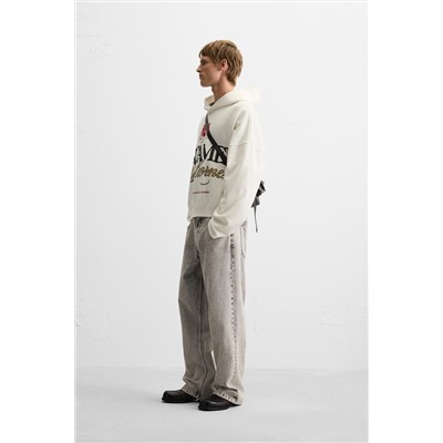 SUDADERA TEXTO ESTAMPADO