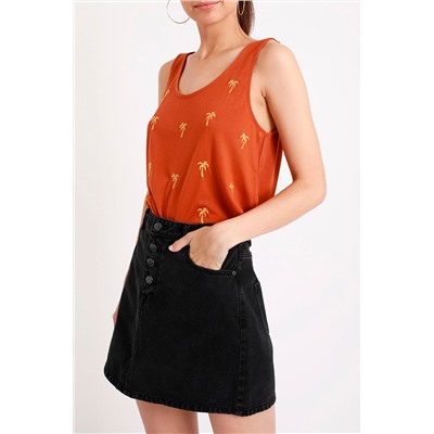 Camiseta de tirantes Marrón claro