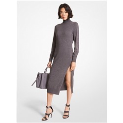 MICHAEL MICHAEL KORS Wool Blend Turtleneck Dress