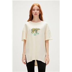 Bad Bear, Re-finger Recycle Marshmallow Beyaz T-shirt Baskılı Kadın Tişört