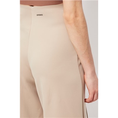 Culotte cintura alta Beige