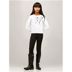 Kids' Long-Sleeve Sequin Bow T-Shirt