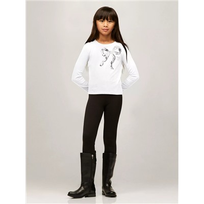 Kids' Long-Sleeve Sequin Bow T-Shirt