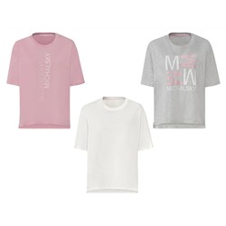 Michalsky Damen T-Shirt, mit Logo Applikation
