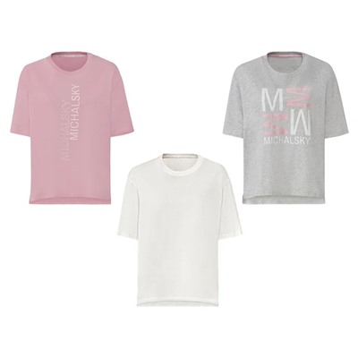 Michalsky Damen T-Shirt, mit Logo Applikation