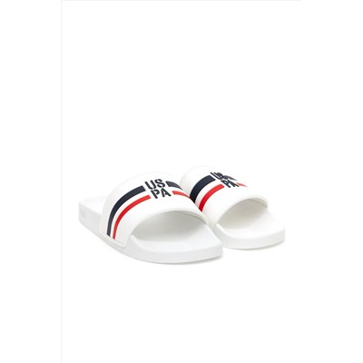 U.S. Polo Assn., Erkek Beyaz Terlik 50305432-VR013