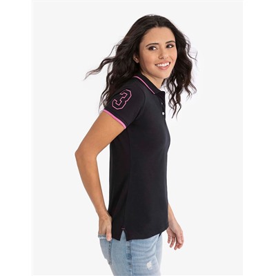 MULTITONAL LOGO SOLID POLO SHIRT