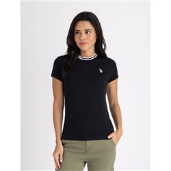 RINGER NECK TRIM T-SHIRT