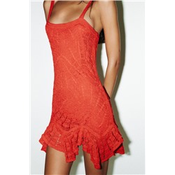 PEPLUM CROCHET DRESS