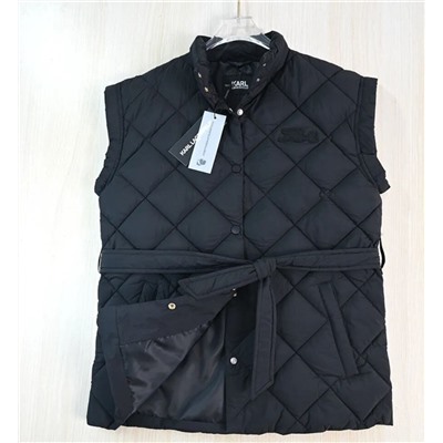 Женский стеганый жилет с ромбовидным узором и воротником-стойкой KARL LAGERFEL*D ОРИГИНАЛ! 😎