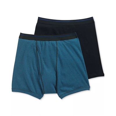 JOCKEY Men's Big & Tall 2-Pk. Lightweight Cotton Boxer Briefs