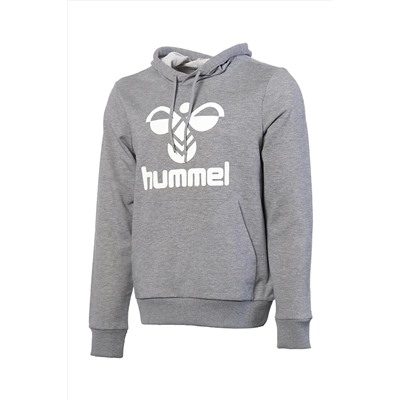 HUMMELArus - Erkek Gri Kapüşonlu Sweatshirt