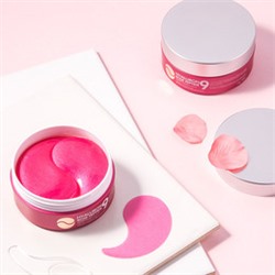 Hyaluron Rose Peptide9 Ampoule Eye Patch, Увлажняющие и питательные патчи с экстрактом розы