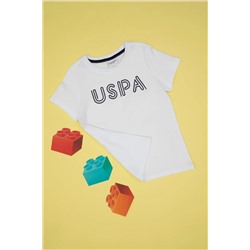U.S. Polo Assn., Erkek Çocuk Beyaz Basic Bisiklet Yaka Tişört 50306483-vr013