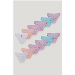 Multipack of 12 - briefs - organic cotton