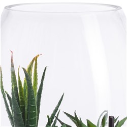 Vase mit Kunstblume
