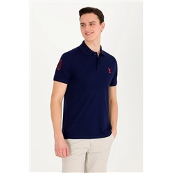 U.S. Polo Assn. Erkek Lacivert Polo Yaka T-shirt Basic 50264891-VR049