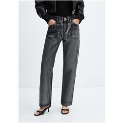 Jeans rectos foil