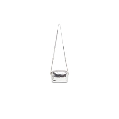 Bandolera de piel Elyn Plateado