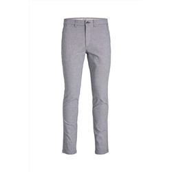 Pantalón recto Gris claro jaspeado