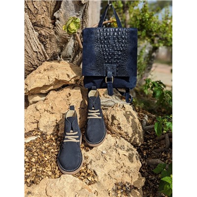 Ab. Zapatos 1619/2 New R · ANTRACITA+Pelle · 21-21 coco (570) Marino АКЦИЯ