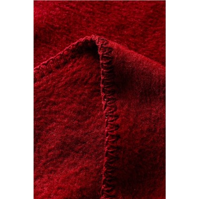 Plain Pamuklu Jakar Tv Battaniye - Bordo - 130x170 cm