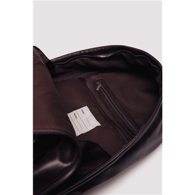 Mochila casual efecto piel marrón