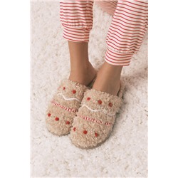 Zapatillas casa borreguito beige Snoopy