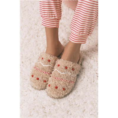 Zapatillas casa borreguito beige Snoopy