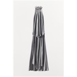 LIMITED EDITION SATIN CAPE DRESS