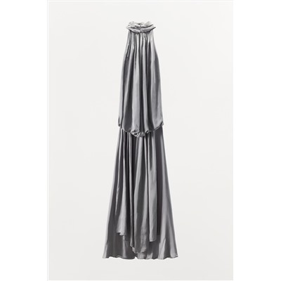 LIMITED EDITION SATIN CAPE DRESS