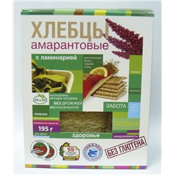 Хлебцы амарантовые с ламинарией
