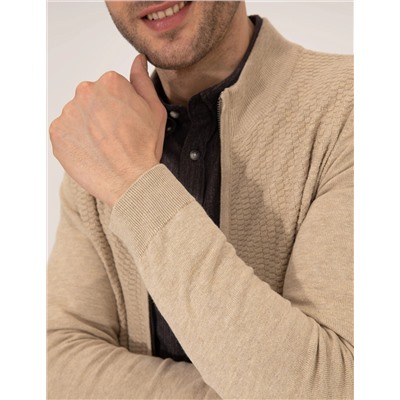 Kum Melanj Slim Fit Triko Hırka