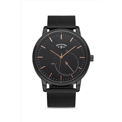 Aqua Di Polo 1987 Erkek Siyah Hasır Kol Saati Apwo000102 APWO000102