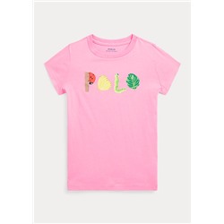 Girls 2-6x Logo Cotton Jersey Tee
