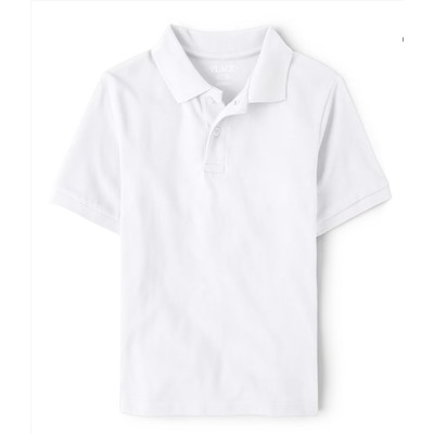The Children’s Place Boys Uniform Pique Polo - White