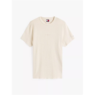 Tommy Jeans Waffle Knit Logo T-Shirt